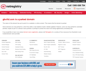 gboltd.com: What is a parked domain?
Domain name registration, web hosting, email, websites & marketing services for real people.  Netregistry is Australia's most trusted online partner.