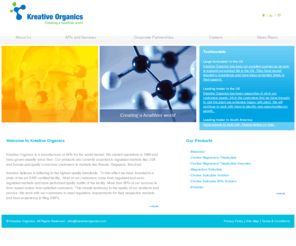 kreativeorganics.com: Kreative Organics
Kreative Organics is a manufacturer of APIs for the world market.