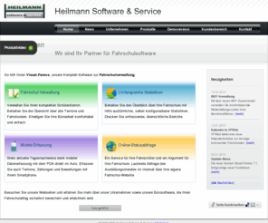 visualfamos.com: Fahrschulsoftware von Heilmann Software & Service
Heilmann Software ist ein IT-Hersteller von Fahrschulsoftware für PC und PDA, Smartphone und Pocket PC. Programme sind Visual.Famos, die Fahrschulverwaltung für PC, Pocket.Famos für PDA und und VFWeb für das Internet.