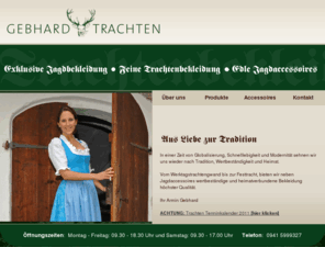 gebhard-trachten.com: GEBHARD TRACHTEN - Exklusive Jagdbekleidung - Feine Trachtenbekleidung - Edle Jagdaccessoires
