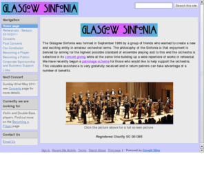 glasgowsinfonia.org.uk: Glasgow Sinfonia
Glasgow Sinfonia Home page