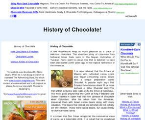 historyofchocolatesite.com: History of Chocolates
Chocolates, history of chocolates, Chocolate lovers, Various Kinds of Chocolate