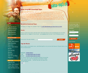 salsa-mp3.ch: Salsa Song MP3 Download Tipps - April 2011 - Salsa MP3 für Salsa Anfänger - Salsa MP3 Download Charts - Salsa CD Tipps
Salsa Song MP3 Download Tipps April 2011 von erfahrenen Salsa DJs! Salsa Hits als legaler MP3 Download! Coole Salsa Musik - Die Salsa Lieder, die Ihr schon immer gesucht habt - Salsa MP3 Musiktipps speziell für Anfänger und Download Salsa Charts. Ebenfalls: Salsa CD Tipps nach Kategorien: Salsa Clasica, Timba / Salsa Cubana, Mambo, Cha Cha Cha, Bachata