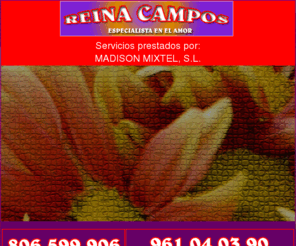 tarotreinacampos.es: Tarot de Reina Campos
Especialista en el Amor, Tarot real, mi experiencia me avala, 