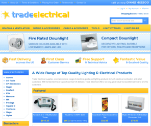 trade-electrical.com: Trade Electrical
 Trade Electrical :  - Heating & Ventilation Wiring & Accessories Cable & Accesories Tools Light Fittings Light Bulbs 