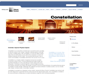 constellationclassic.com: Constellation: Electroacoustic Architecture
Professional Sound Manufacturer, Meyer Sound, Speakers, Sound Reinforcement, Live Sound, Line Array