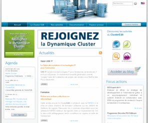 rives-numeriques.org: Cluster EDIT: ACCUEIL EDIT
Le Cluster EDIT anime la filière de l'édition de logiciel en Rhône-Alpes.Ce secteur, filière majeure sur le territoire rhônalpins, est considérée comme un élément fort de la productivité des autres secteurs industriels.
