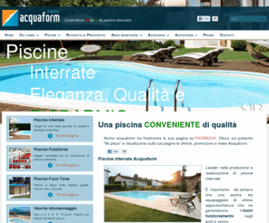 spa-italia.com: Piscine Acquaform - piscine interrate
Acquaform leader nella realizzazione e costruzione di piscine inettarate su misura, piscina interrata, piscine pubbliche, piscine prefabbricate.