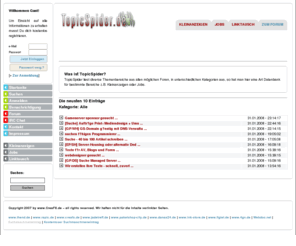 billige-versicherung.info: TopicSpider V1.1 Kleinanzeigen & Jobs von allen Foren im Überblick
Kleinanzeigen & Jobs von allen Foren im Überblick - Kleinanzeigen und Jobangebote von und für Webdesigner / Webmaster / Hobby-Bastler.