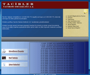tacirleryo.com.tr: Tacirler Yatırım Ortaklığı A.Ş.
Tacirler Yatırım Ortaklığı A.Ş.