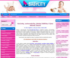 babycity-shop.cz: Kočárky vsetín, autosedačky vsetín, dětské postýlky vsetín
Nabízíme kočárky, autosedačky, dětské postýlky, v naší prodejně na Vsetíně