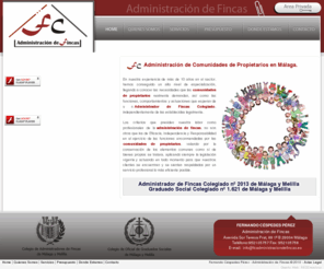 fcadministraciondefincas.es: :: ADMINISTRACIÓN DE FINCAS EN MÁLAGA :: Fernando Cespedes Perez. Administrador de fincas y Comunidades de propietarios en Malaga.
Administracion de fincas - Malaga. Fernando Céspedes Pérez, Administrador de fincas y Administracion de comunidades de propietarios en Malaga.