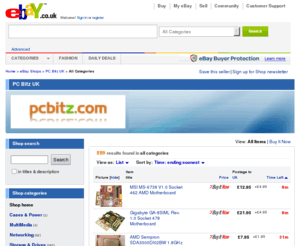 pcbitz.co.uk: PC Bitz UK items - Get great deals on Storage Drives, Mainboards items on eBay.co.uk Shops!
Buy items at low prices. Sign up with eBay.co.uk to begin buying and selling items online.