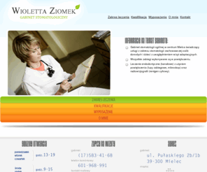 stomatologia-ziomek.pl: Gabinet Stomatologiczny – Wioletta Ziomek | Mielec
Gabinet Stomatologiczny - Wioletta Ziomek - Wkrótce zapraszam na moją stronę internetową.