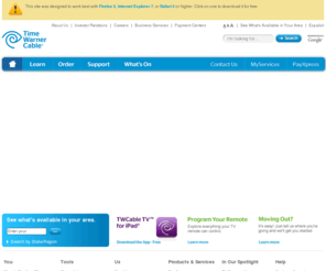 timeswarnercabel.com: Time Warner Cable | Time Warner Cable | Corporate
Time Warner Cable offers Digital Cable TV, High-Speed Online and Digital Phone services across the nation.