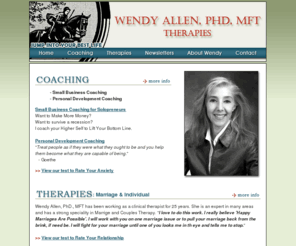 wendyphd.com: Wendy ALLEN :: Personal & Professional Business Coaching :: Santa Barbara California CA
