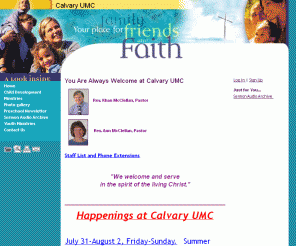 calvary-umc.org: Calvary UMC 
Serving Colorado Springs Colorado with Contemporary and Traditional Sunday services, Christian Pre-school and day care. Housing Northern Churches Care organization.  