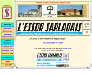 essorsarladais.com: L'ESSOR SARLADAIS
L'ESSOR SARLADAIS, journal local de Sarlat et de ses alentours