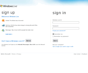 live.com.my: Sign In
Powerful free e-mail with security from Microsoft - Windows Live Hotmail is a best in class e-mail service that helps you organize and manage all your online stuff in one place