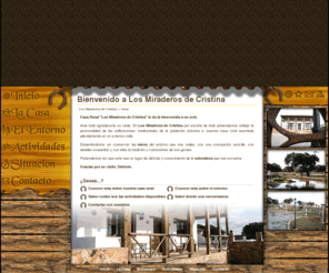 losmiraderosdecristina.com: Alojamiento rural en la Coronada de Cordoba - disfruta de la naturaleza - Casa rural nueva construccion - Fuente Obejuna - Alto guadiato - Andalucia - animales de granja - cinegeticaincumoi.com
Los Miraderos de Cristina Casa Rural en Fuente Obejuna Córdoba Alojamiento rural en la Coronada de Cordoba - disfruta de la naturaleza - Casa rural nueva construccion - Fuente Obejuna - Alto guadiato - Andalucia - animales de granja.