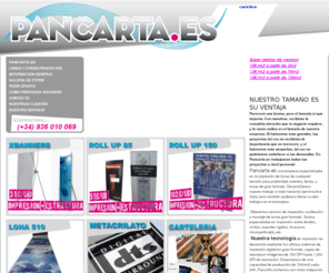 pancarta.es: LONAS - IMPRESIÃN DE LONA - LONAS PUBLICITARIAS - PANCARTA.ES
Pancarta.es es una empresa moderna e innovadora que tiene una gran ambiciÃ³n: Su completa satisfacciÃ³n con nuestros productos y servicios. Por medio de una comunicaciÃ³n continua nos aseguramos de que usted y su negocio sean nuestro objetivo principal.