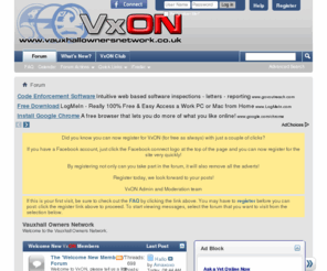 vxon.co.uk: Vauxhall Owners Network
The Vauxhall Owners Network is a large online community offering free help for your Vauxhall, Holden or Opel. Free to sign up with the paid club option to attend shows and events.