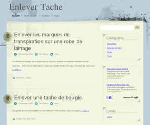 enlever-tache.com: Comment enlever une tache de ... Trucs et astuces
Comment enlever une tache de ... Trucs et astuces. Enlever tache de vin, de sang, de graisse, huile ou maquillage, Toutes les astuces pour détacher.