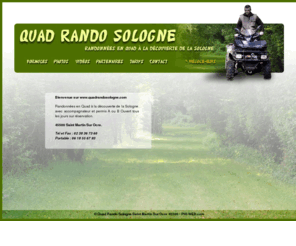 quadrandosologne.com: Accueil Quad Rando Sologne
randonnees en quad en sologne val de loire bivouac chateau saint brisson phi web phi-web tournefier philippe manu saint martins sur ocre gien