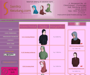 sentrakerudung.com: JILBAB|KERUDUNG|GROSIR|SENTRA KERUDUNG|ABAYA|MUSLIMAH|BUSANA MUSLIMAH
sentrakerudung merupakan toko jilbab kerudung online yang menyediakan busana muslimah dan jilbab kerudung untuk grosir