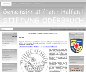 stiftung-oderbruch.de: Willkommen auf www.stiftung-oderbruch.de
Stiftung Oderbruch - Gemeinsinn stiften - Helfen.