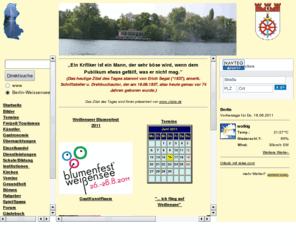 berlin-weissensee.de: Berlin-Weissensee
Eine Seite aus und für Berlin-Weissensee, Informationen rund um den Bezirk, aktuelle Fotos