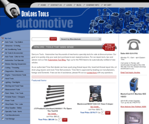 denlorstools.com: Automotive tools, auto supplies and mechanics equipment
Automotive specialty tools, auto mechanics equipment at discounts, best sellers include car scan tools, video inspection scopes, spark plug removal and rethreading tools, gloves, hand tools and more.