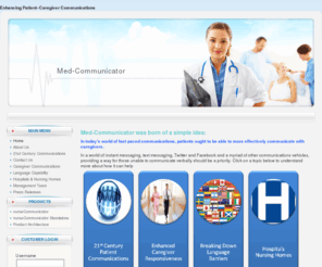 med-communicator.com: Med-Communicator
Med-Communicator the patient caregiver communication system