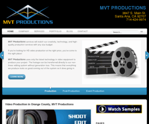 mvtproductions.tv: MVT Productions | Creative  Flim, Video, Multimedia and Event Production in Orange County, CA, MVT Productions
Creative  Flim, Video, Multimedia and Event Production in Orange County, CA, MVT Productions