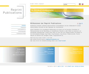 reprint-publications.com: Willkommen bei Reprint Publications
Willkommen bei der Reprint Publications GmbH & Co. KG, dem Sonderdruckspezialisten für medizinisch-pharmazeutische Publikationen!