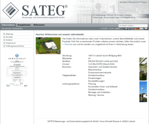 sateg.info: Unternehmen: SATEG Steuerungs- und Automatisierungstechnik GmbH
meine Beschreibung