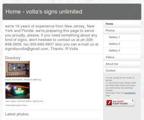 voltasigns.com: Home - volta's signs unlimited
signs and designs