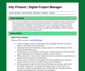 ollypickard.com: Olly Pickard
The website of Project Manager Oliver Pickard / Olly Pickard