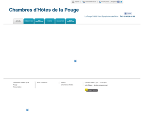 chambres-hotes-lapouge.com: Chambres d'hôtes - Chambres d'Hôtes de la Pouge à Saint Symphorien des Bois
Chambres d'Hôtes de la Pouge - Chambres d'hôtes situé à Saint Symphorien des Bois vous accueille sur son site à Saint Symphorien des Bois