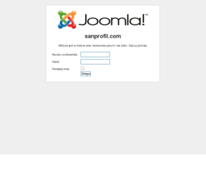 sanprofil.com: Witaj na stronie startowej
Joomla! - dynamiczny portal i system obsługi witryny internetowej