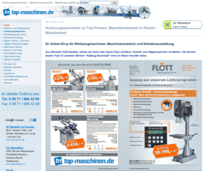 top-maschinen.de: Werkzeugmaschinen zu Top-Preisen. Maschinenhandel in Rheine / Münsterland - Werkzeugmaschinen & Maschinenzubehör von Top-Maschinen.de
