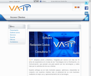 va-it.com: Va-IT Consultoría IT
Servicios profesionales de TI centrados en el cliente y con enfoque a resultados. Mejores practicas para la implementación y administración de sistemas tecnológicos.