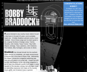 bobbybraddock.com: Bobby Braddock - Country Music Songwriting Legend
Bobby Braddock fan tribute site dedicated to the country music songwriting icon.