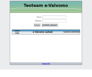 e-valvomo.com: Teoteam e-Valvomo
