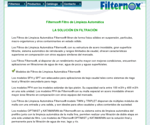 filternoxfiltros.com: Filternox®, Filtro de limpieza automática
Purificadores de Agua, Filtros de Limpieza Automática