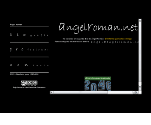 angelroman.net: ngel Romn .- Literatura y Cine -.
Angel Roman, escritor, biografia y libros