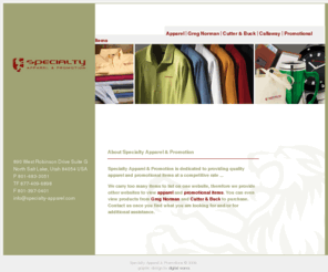 specialty-apparel.com: Specialty Apparel
Specialty Apparel