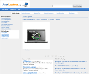 acerlaptops.org: Acer Laptops
Find cheap and best Acer Laptops from all over market and manufacturers.
