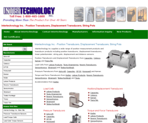 displacement-position-transducers.com: Intertechnology Inc. - Position Transducers, Displacement Transducers, String Pots
Intertechnology Inc supplies a wide range of position measurement products and transducer products including position transducers, displacement transducers, linear potentiometer, string pots, displacement and distance sensors.