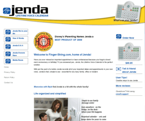 finger-string.com: Family Organizer Calendar: Electronic Calendar : Electronic Planner : Message Center : Personal Organizer : Finger-string.com
At Finger-String.com we offer the best Family Organizer Calendar, Electronic Calendar, Electronic Planner, Message Center, Personal Organizer! Visit us now!